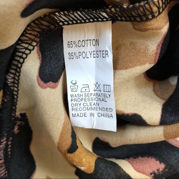 ✨3/$30✨ Leopard Print & Black Lace Cotton Blend Camisole Tank | L - Picture 3 of 5